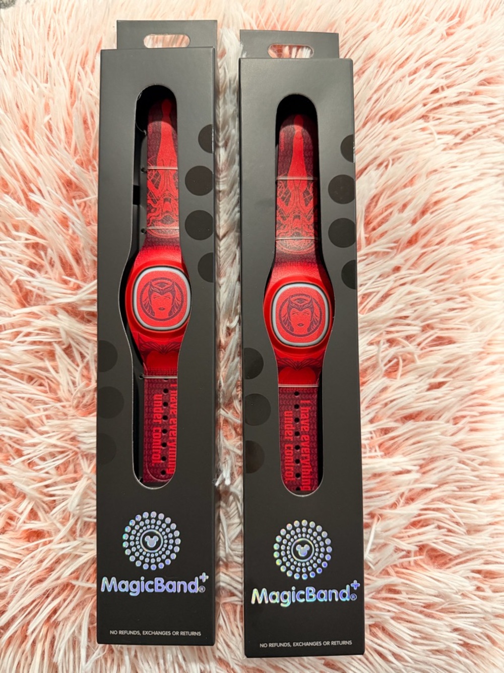 Red Disney MagicBand plus Scarlett Red Witch Wanda Marvel
